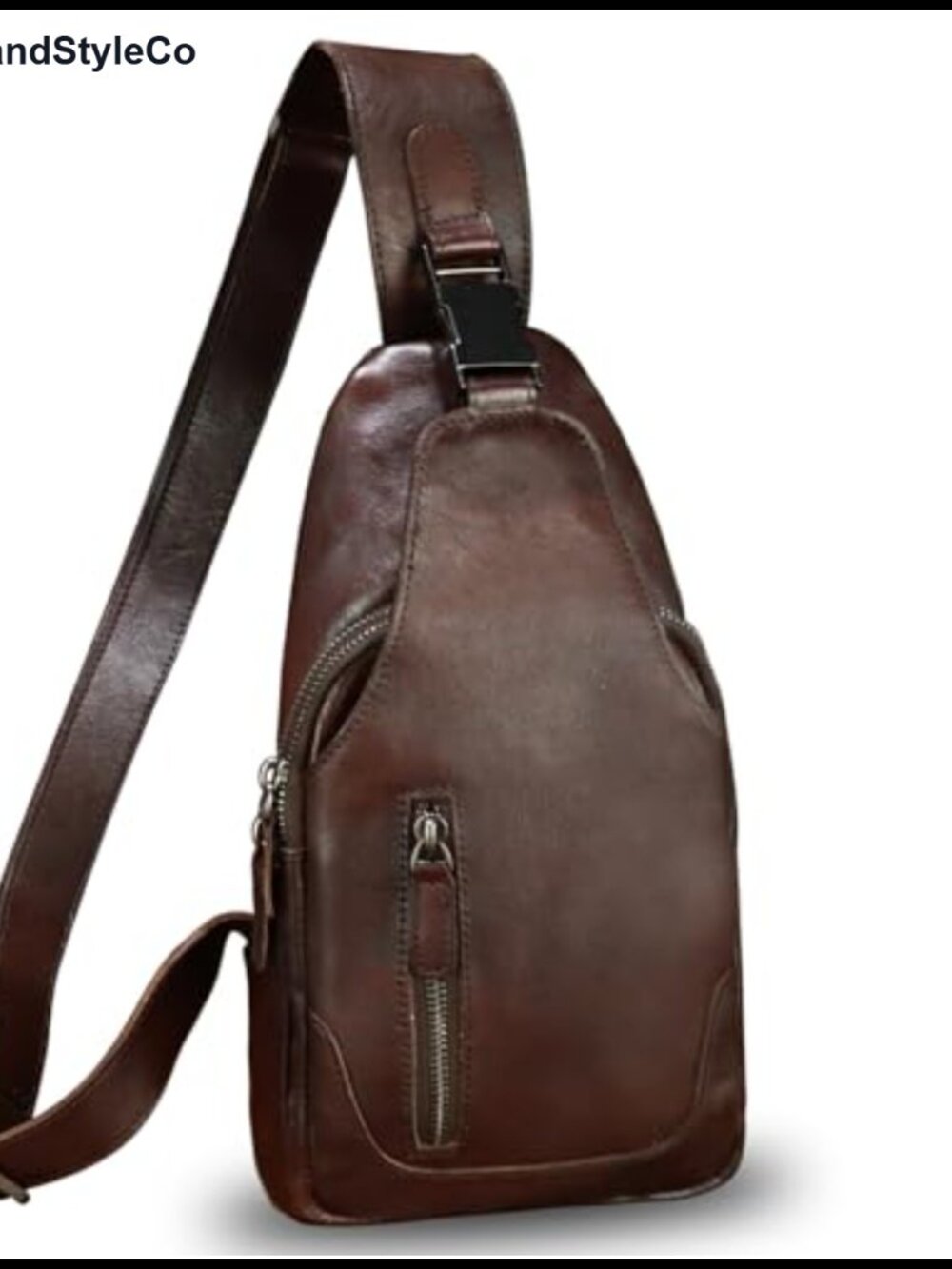 Genuine Leather Sling Bag Crossbody Backpack for Men and Women